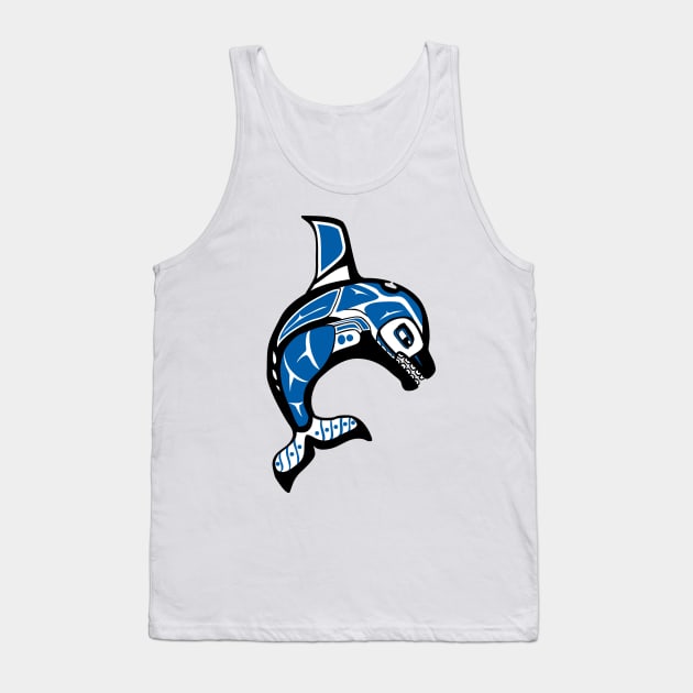 Killer Whale Orca Pacific Northwest Native American Indian Tank Top by twizzler3b